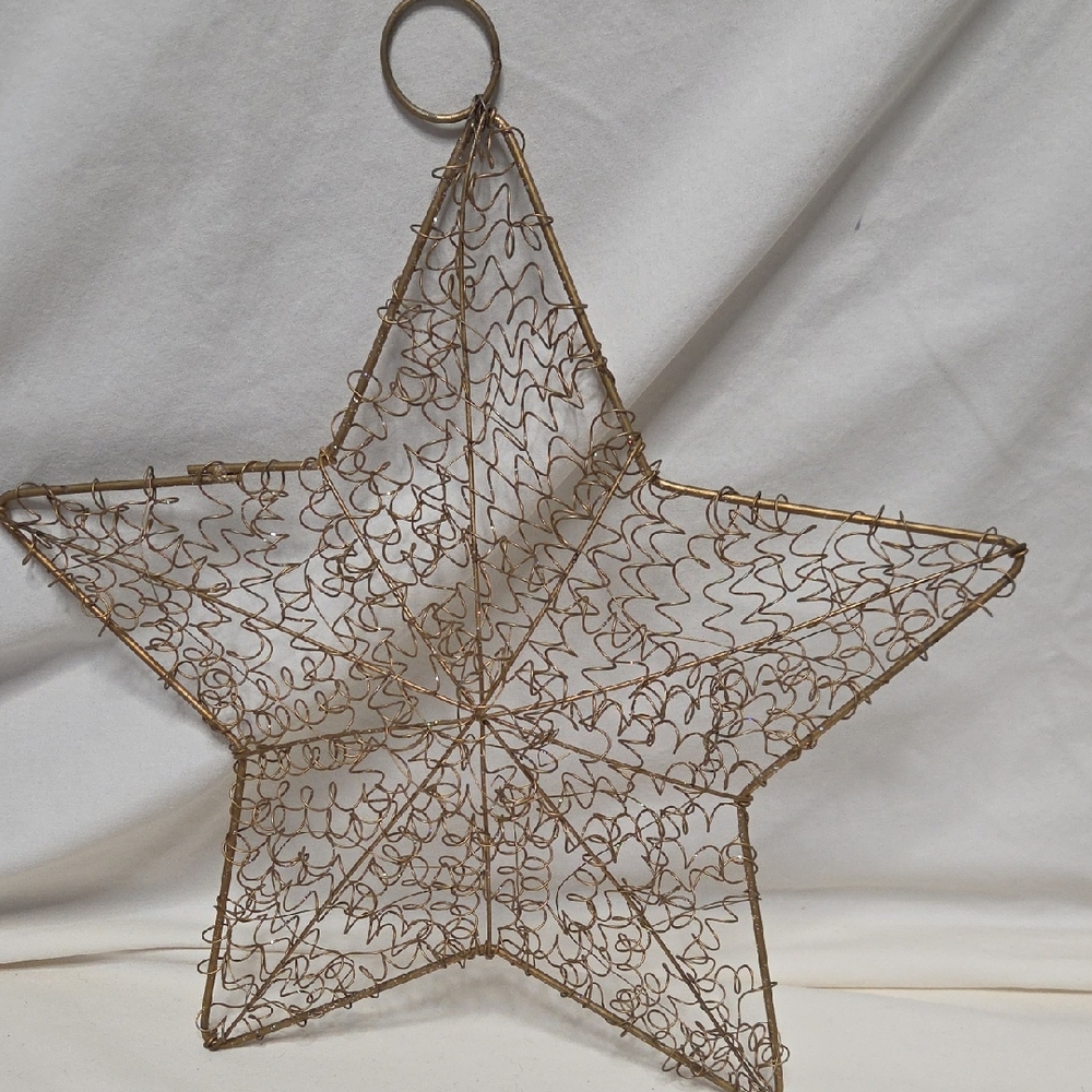 50% Off All Christmas!!  Wire Star Wall Decor